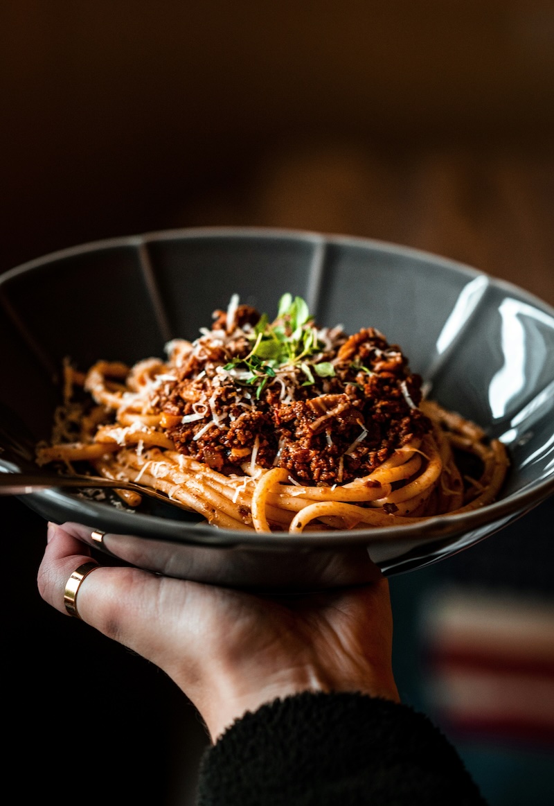 Beautiful home-cooked dish on a serving plate